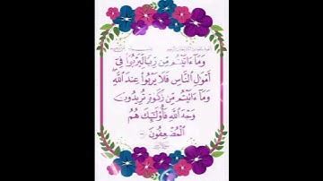 سورة الروم الآية ( 39 )