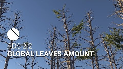 ADVANCED DYNAMIC SHADERS 2.2 for UNITY - Tree Leaves Amount