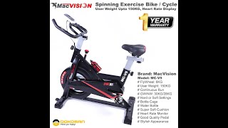 MacVision Spinning Exercise Bike Cycle screenshot 5