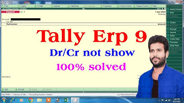 dr and cr not show in tally erp 9, tally erp 9 dr cr setting, dr and cr not show in tally prime