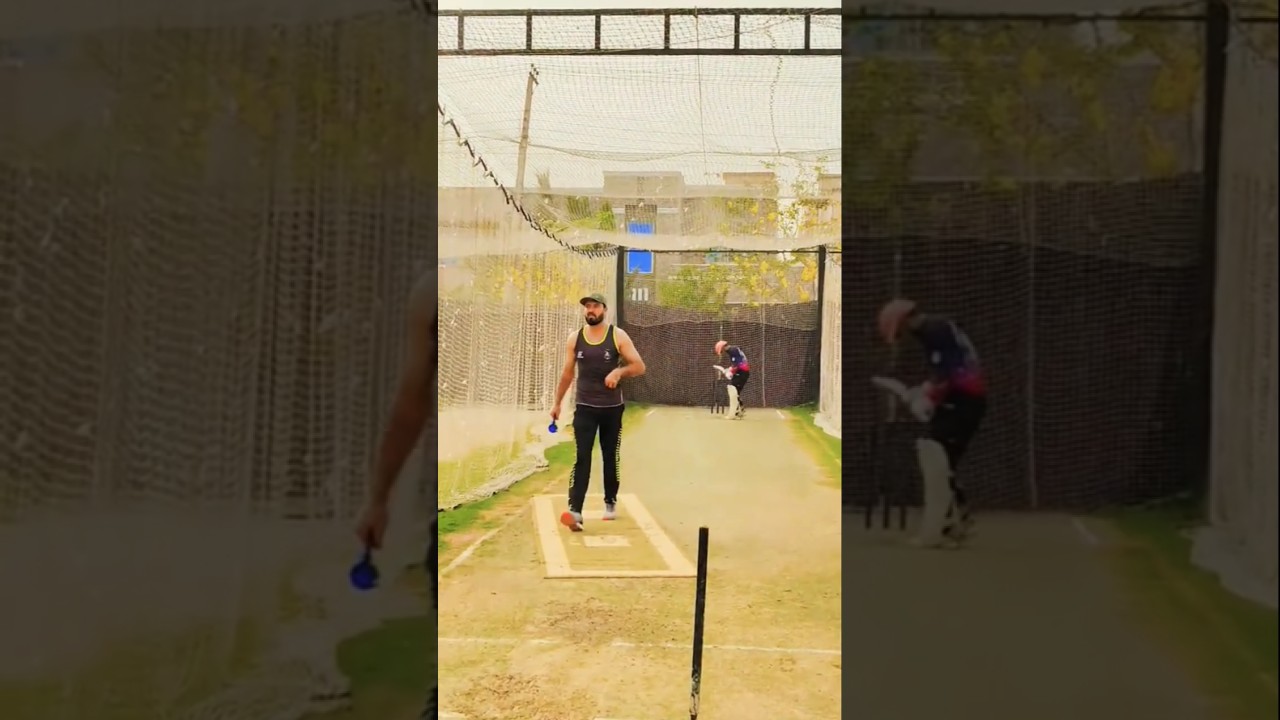 Lahore Qalanders Coach Sadiq Bhai in Shaheen Afridi Cricket Academy. 