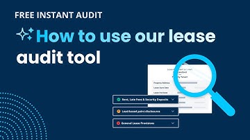 Lease Agreement Audit Tool powered by AI