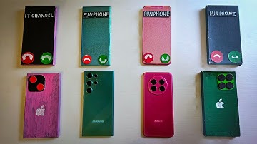 3D Samsung Galaxy S25 Ultra vs Cardboards iPhone 18 Pro Max Incoming Call