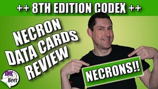 Necron Data Cards - Are they Worth it?