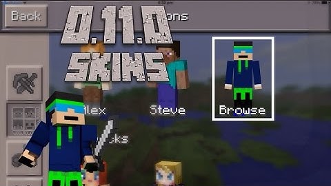 MCPE 0.11.1 How To Your Change Skin (Custom Skins)