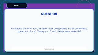 JEE Physics Mock Test Questions Set 0062 | Laws of Motion Practice