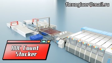 RDC Counting Stacker, Flexo Printer Diecutter Counting Stacker,Pizza Box Board Counting Stacker