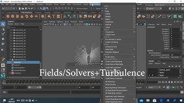 Flock of cranes using particles in Maya 2020