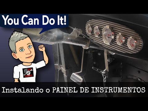 CONSTRUÇÃO DE HOTRODS - INSTALAÇÃO DE UM PAINEL DE INSTRUMENTOS EM UM FORD 5 JANELAS DE FIBRA