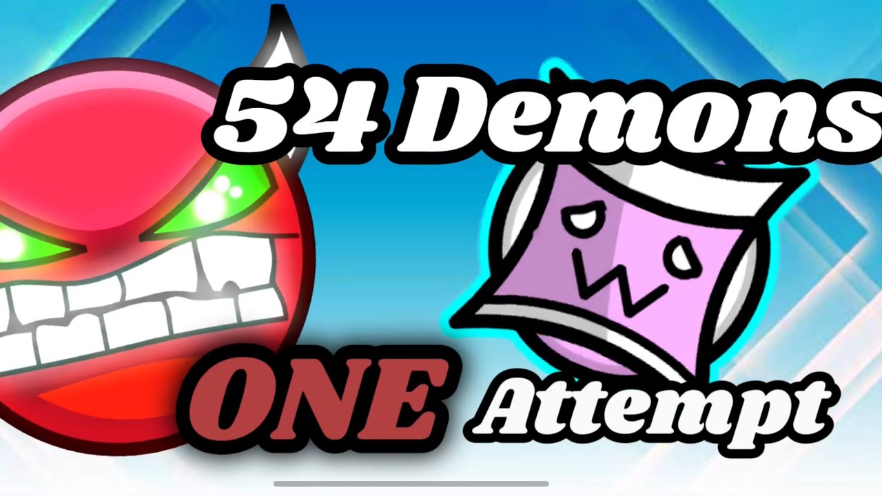 Playing ONE ATTEMPT on Every Demon in my GD Ladder ! // Geometry Dash ...