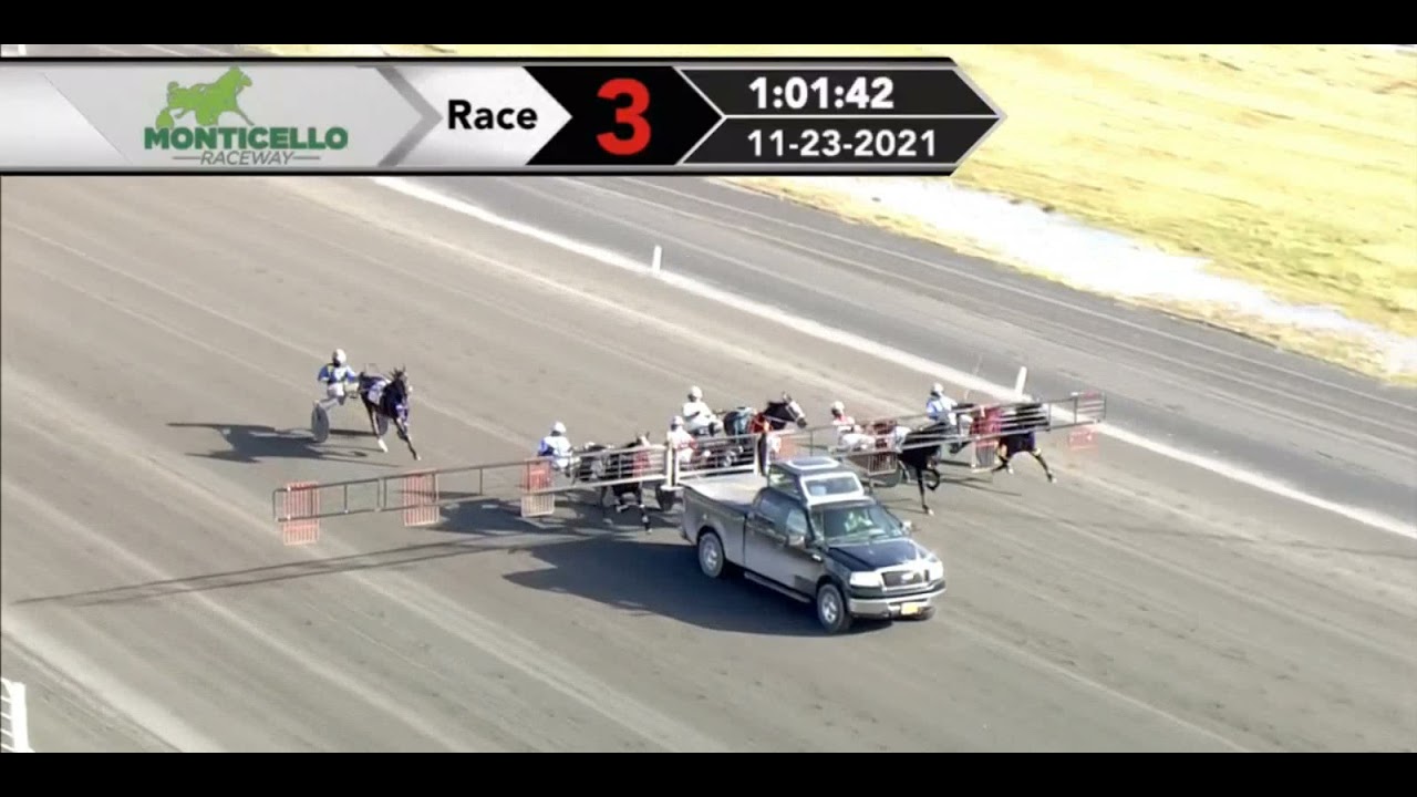 Monticello Raceway Horse Racing Pick3 Races 2,3 and 4 November 23
