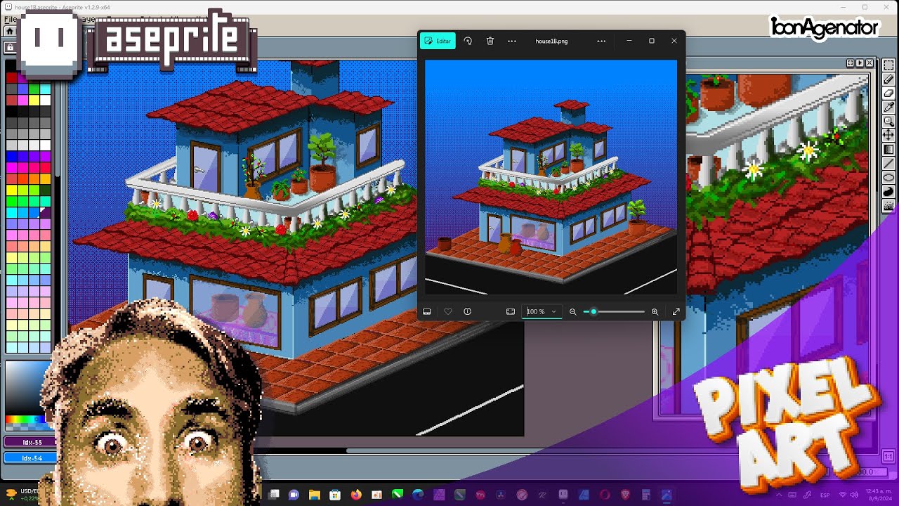 How to create Pixel Art Aseprite - PixelOrama Pro Motion NG Medibang # ...