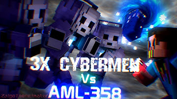AML-358 Vs Trio Of Cybermen - Minecraft Animation