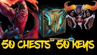 [LEAGUE OF LEGENDS] 50 Hextech Chests Opened (Legendary Skins Galore)