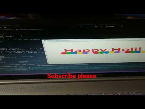 make happy Holi in python programming #coding #programming #coding #progamer #technology #hacker