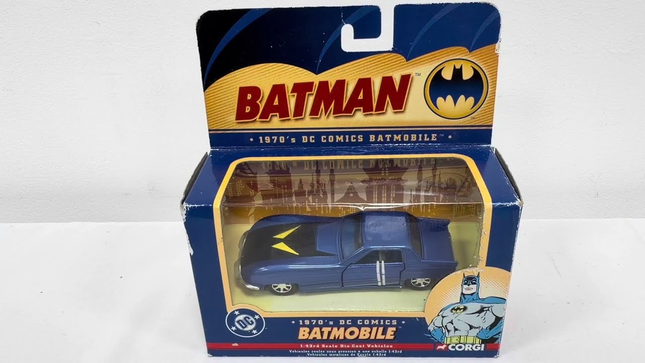 Vintage Corgi 2005 Batman DC Comics The 1970's Batmobile 1/43
