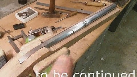 Wheellock pistol build 1650 pt 29 installing ond inletting the breech plug