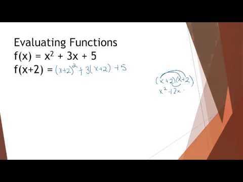 2.1 Evaluating Function Example