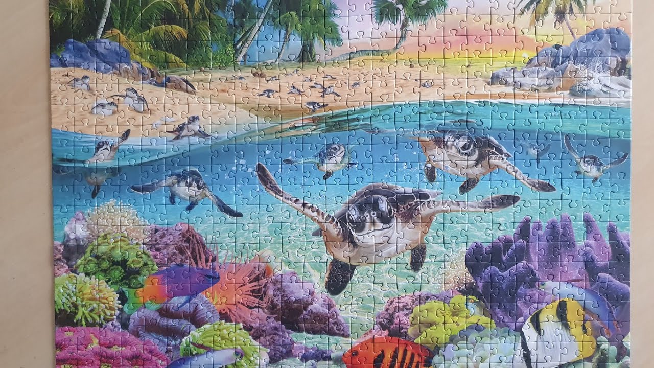 Race of the Baby Sea Turtles - 500 Pieces