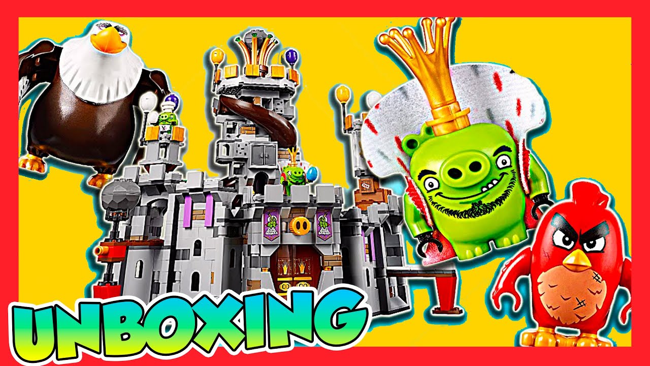 LEGO Angry Birds El Castillo del Rey Cerdo | Lego de Pelicula Angry Birds |  Unboxing - YouTube