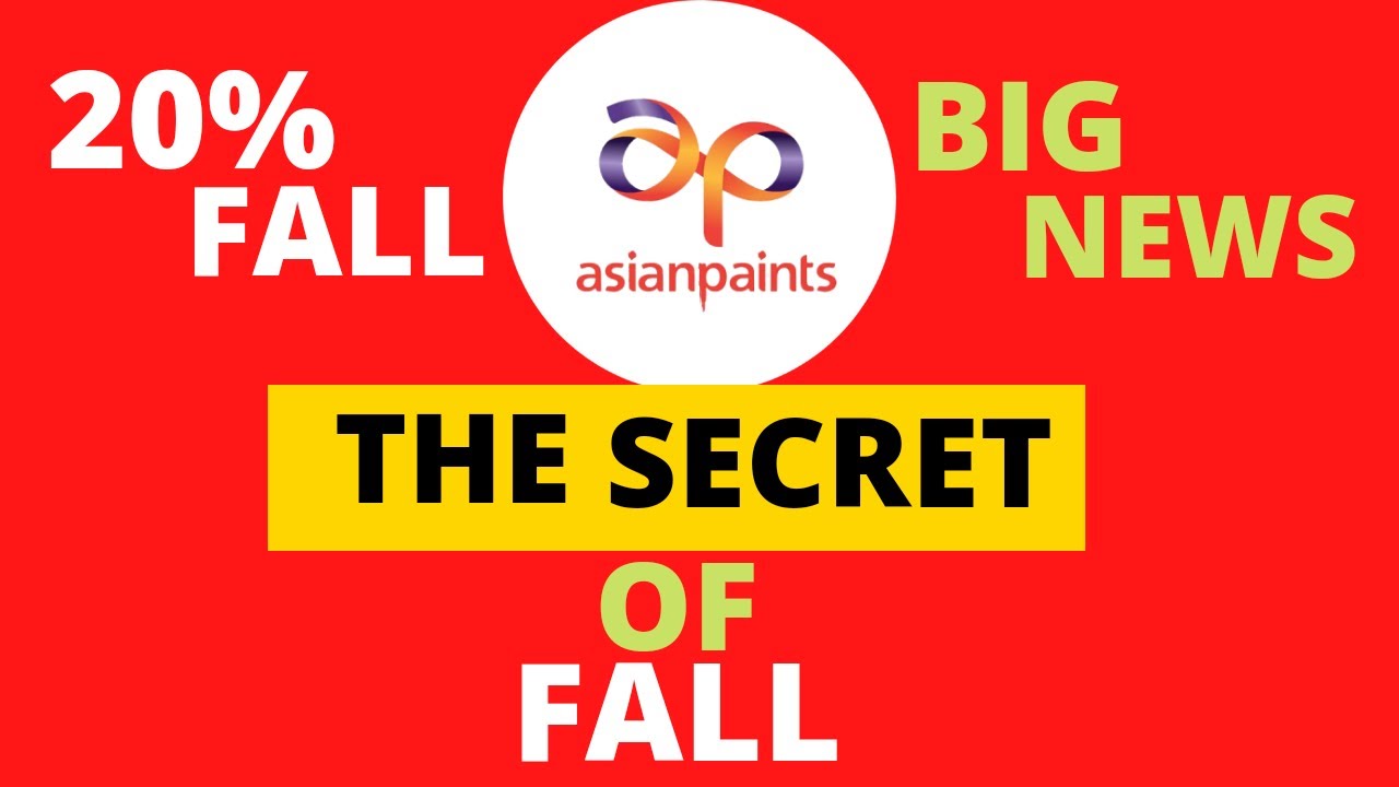 Why Asian paints stock falling/ Asian paints latest news/ Asian paints