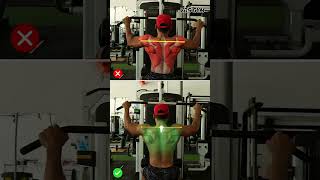 Fix Your Back Workout Mistakes NOW 🚫 Perfect Lat Pulldown & Cable Row Form #backworkout #lats