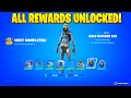 Buying ALL MOST WANTED REWARDS in Fortnite! (Gold Blooded Ace Skin)