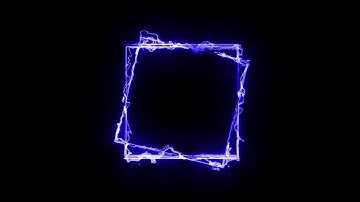Electric Effects | Frame | Template | Border | LOOP VIDEO Black Screen After Effects | Colorful