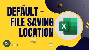How to Change Excel Default File Location | Excel Tutorials No 11