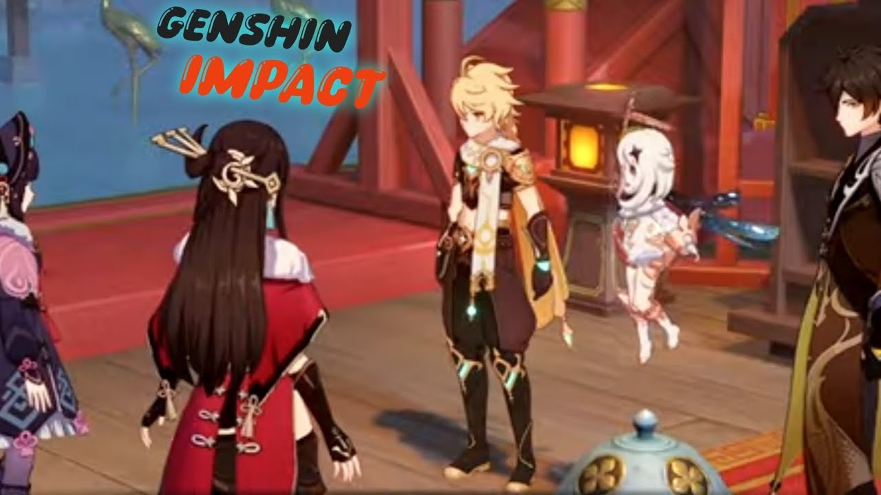 Ярмарка Антиквариата! В Заоблачном пределе! Ода Серебряной Луне, освещённая фонарями. Genshin Impact