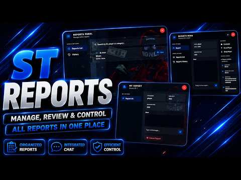 Report System - FiveM Script (ESX, QBCORE & QBOX)