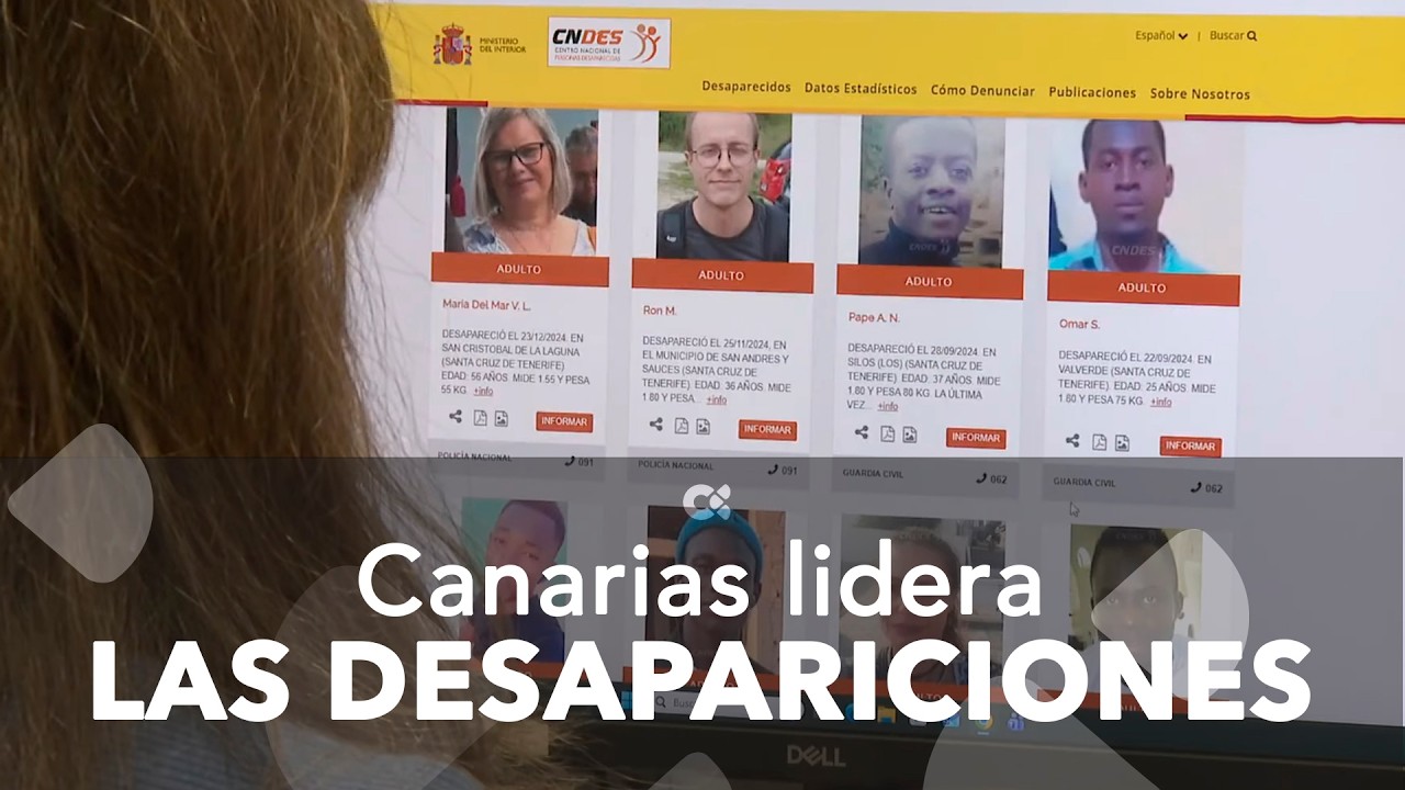 Canarias lidera las desapariciones sin causa aparente en España