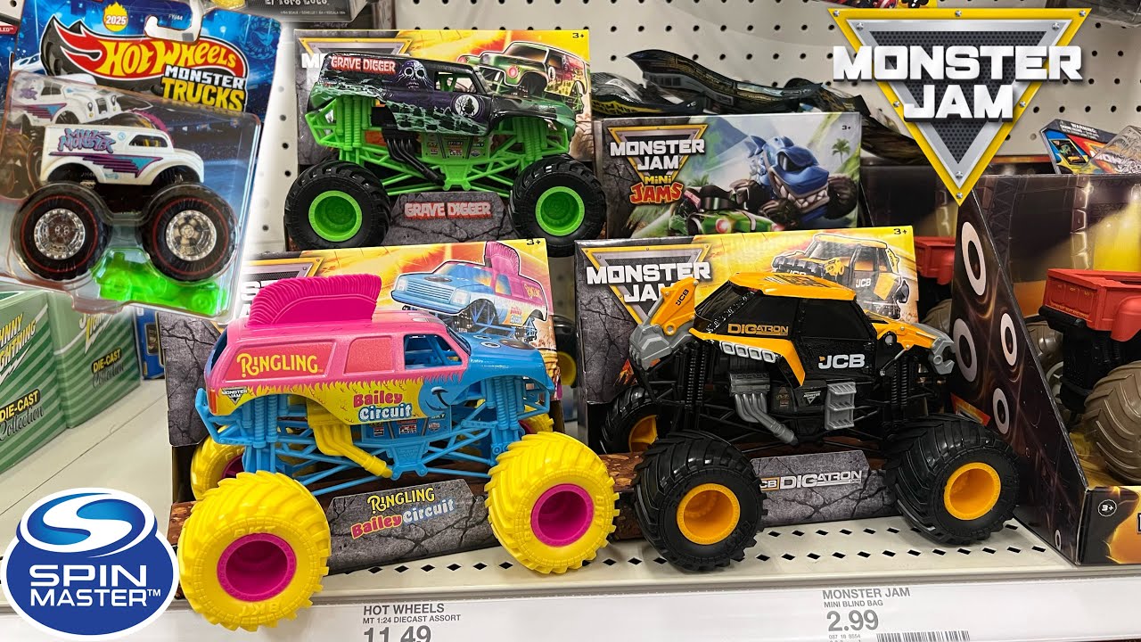 I Found The NEW Spin Master Monster Jam 1:24 DIGATRON & Bailey Curcut! Milk Monster CHASE & More!