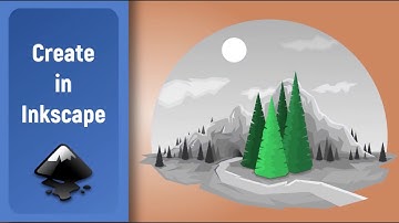 Speed Art Inkscape: Mountains and trees