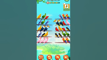 bird 🐦🐦 sort puzzle game #puzzlegames #shortsfeed #shortsfeed