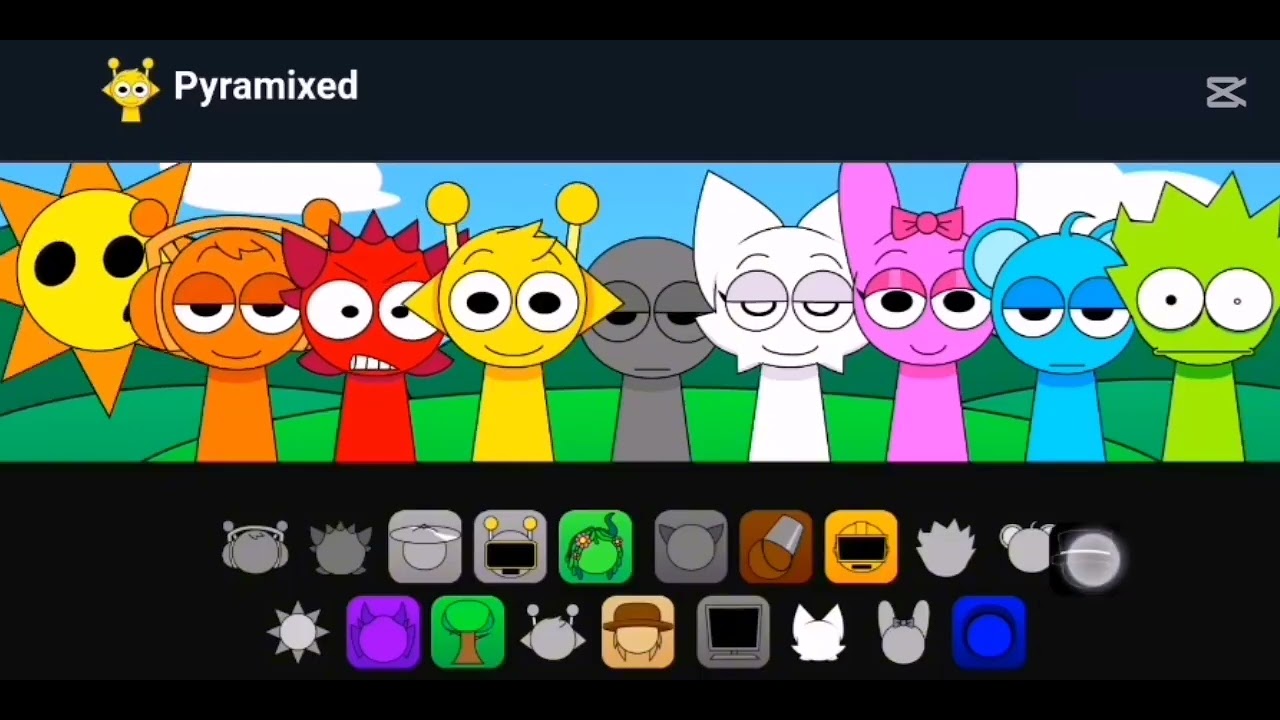 Playing sprunki again pyramixed mod            (im gonna have nightmares again)