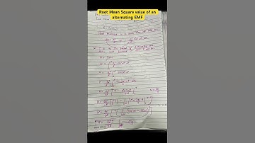 Root Mean Square value of an alternating EMF | Alternating Current #viral #physic