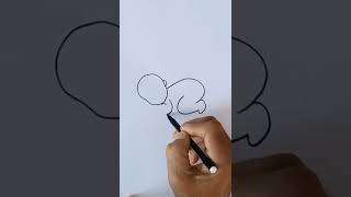 How to Draw a Easy Sleeping Baby Sketch #shorts #youtubeshorts #baby