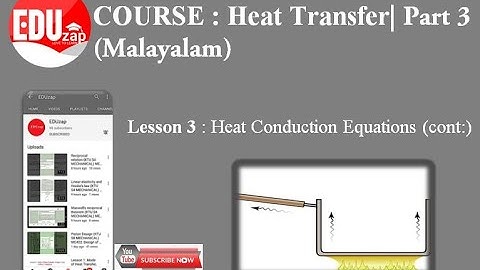 ME 302 Heat and Mass Transfer| Part 3 (Malayalam) |KTU| Heat Conduction Equations (cont:)