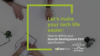 How to define your Stucchi Multisystem Evo specification