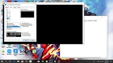 how to edit properties of command prompt