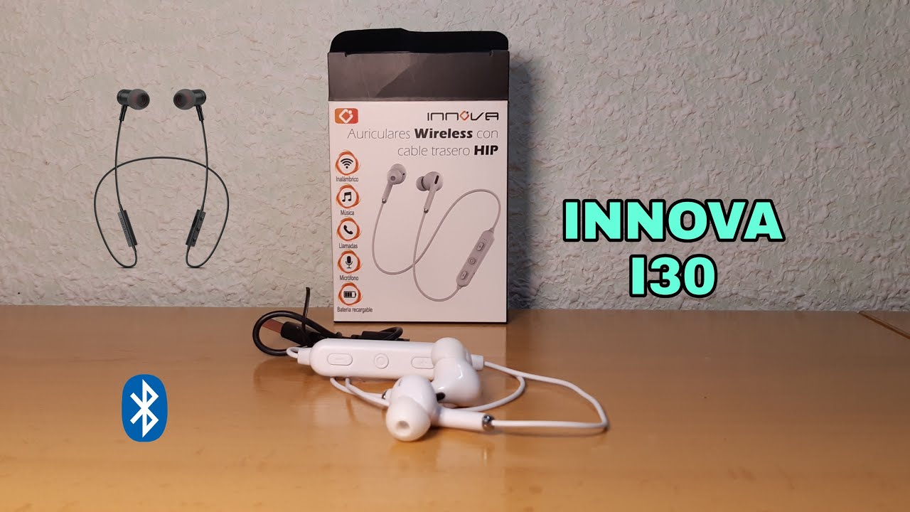 AURICULARES INNOVA AUR I30 BLUETOOTH REVIEW. VINCULACIÓN. Earbuds problemas  y soluciones. VINCULAR 