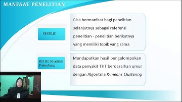 KLASIFIKASI DATA PENYAKIT THT MENGGUNAKAN ALGORITMA K-MEANS CLUSTERING