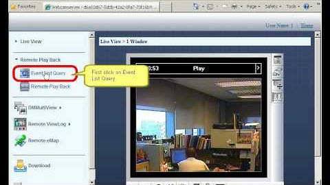 GeoVision Remote Viewing - Remote Playback with IE