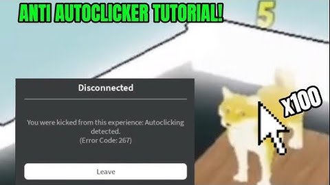 How to make an Anti Autoclicker in your Roblox Game!