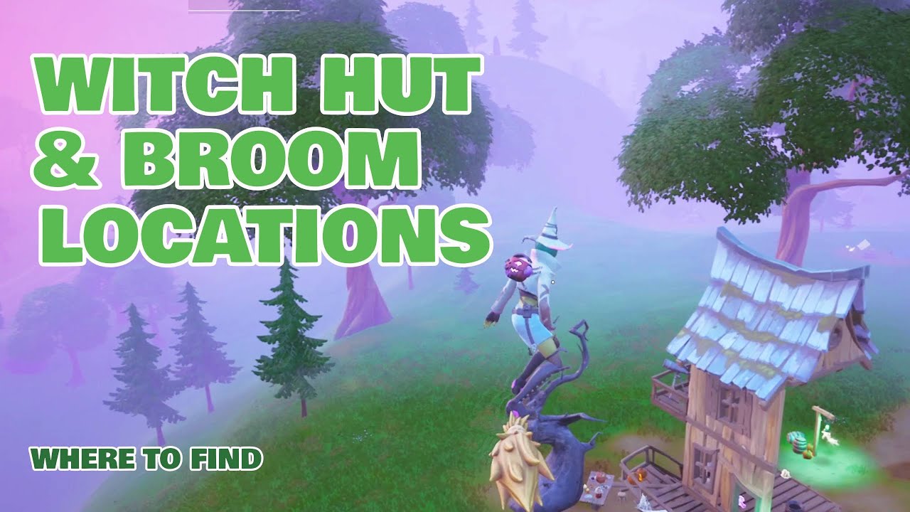 Where to find the Witch's broom & 4 (of 7) Witch Shack locations in Fortnite