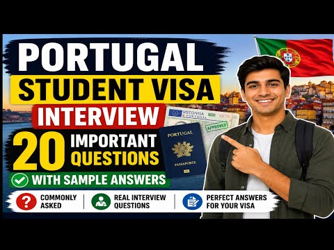 🇵🇹 Portugal Student Visa Interview || 20 Most Asked Questions & Best Answers || Visa Success Tips