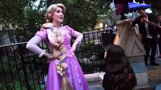You can't hear her too good, but my daughter is explaining to rapunzel
that she had long hair just like her, cut it donate kids with cancer.