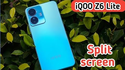 Split Screen Enable In Iqoo Z6 Lite, How To Enable Dual Screen In Iqoo Z6 Lite, How To Enable
