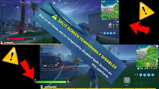 Split screen mode not working fortnite chapter 2